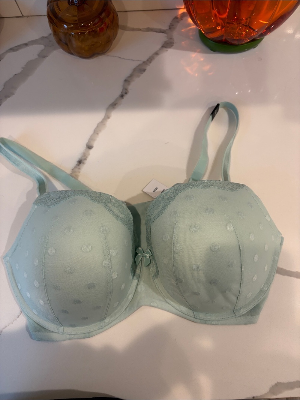 torrid Mint Green Polka Dot Lace Underwire Bra